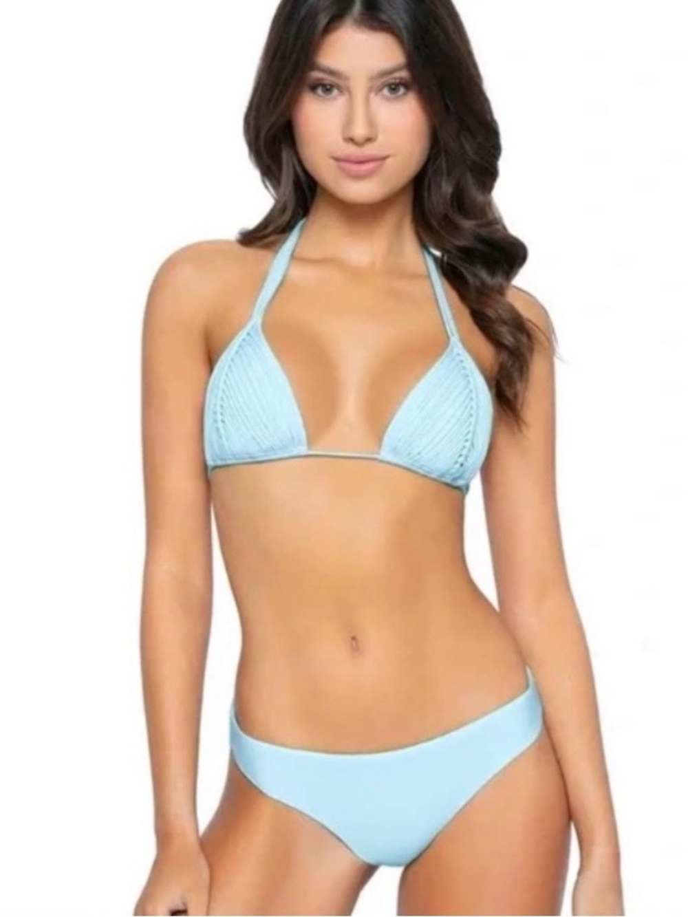 PilyQ PQ Swim S Light blue bottoms NWT